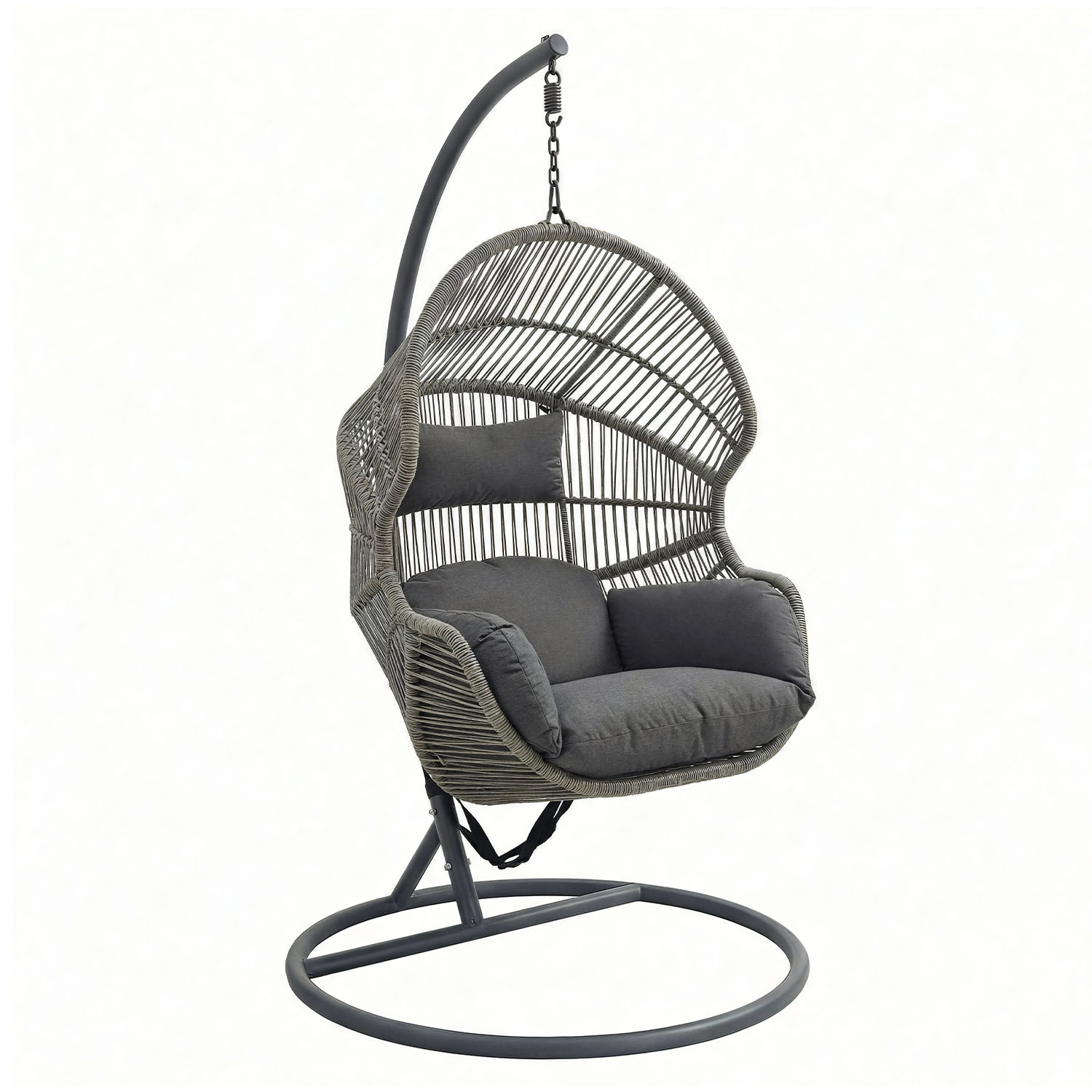 Cuba Hangstoel grijs